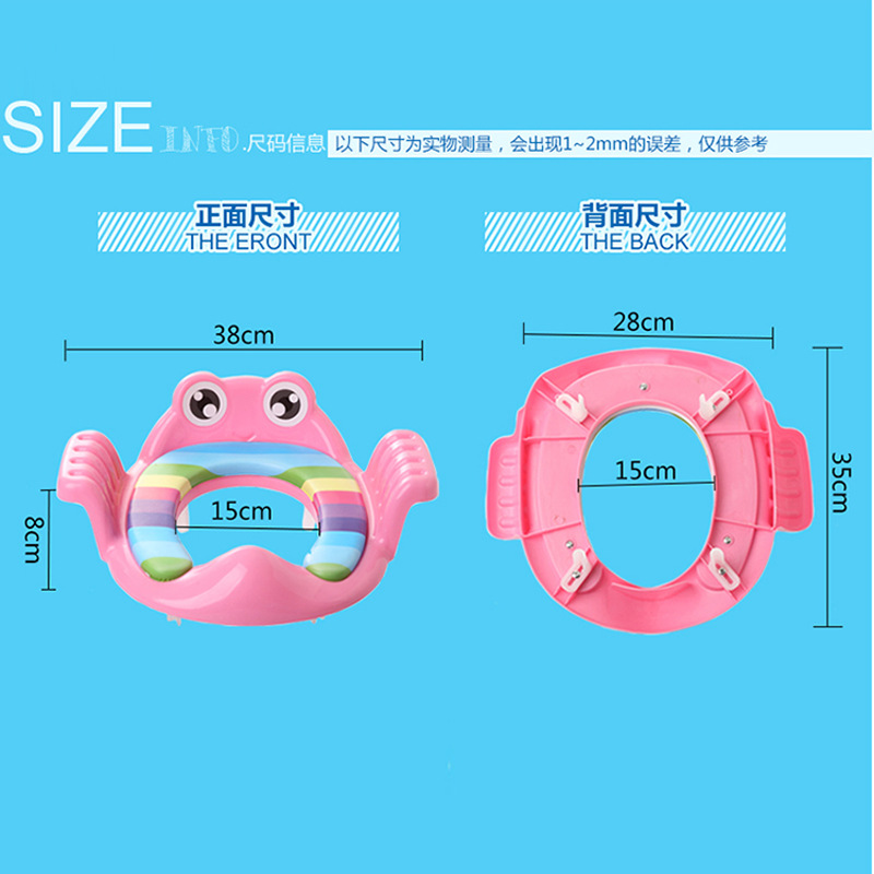 Children&#039;s Auxiliary Toilet Children Toilet Seat Male and Female Baby Toilet Ring Soft Cushion Baby Commode Thickened