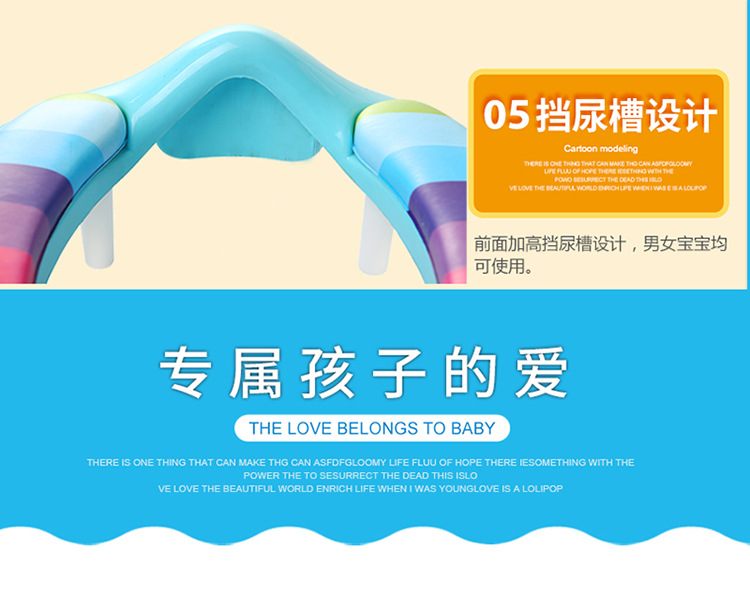 Children's Auxiliary Toilet Children Toilet Seat Male and Female Baby Toilet Ring Soft Cushion Baby Commode Thickened