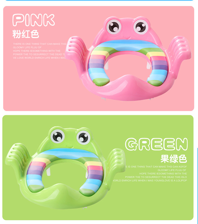 Children's Auxiliary Toilet Children Toilet Seat Male and Female Baby Toilet Ring Soft Cushion Baby Commode Thickened