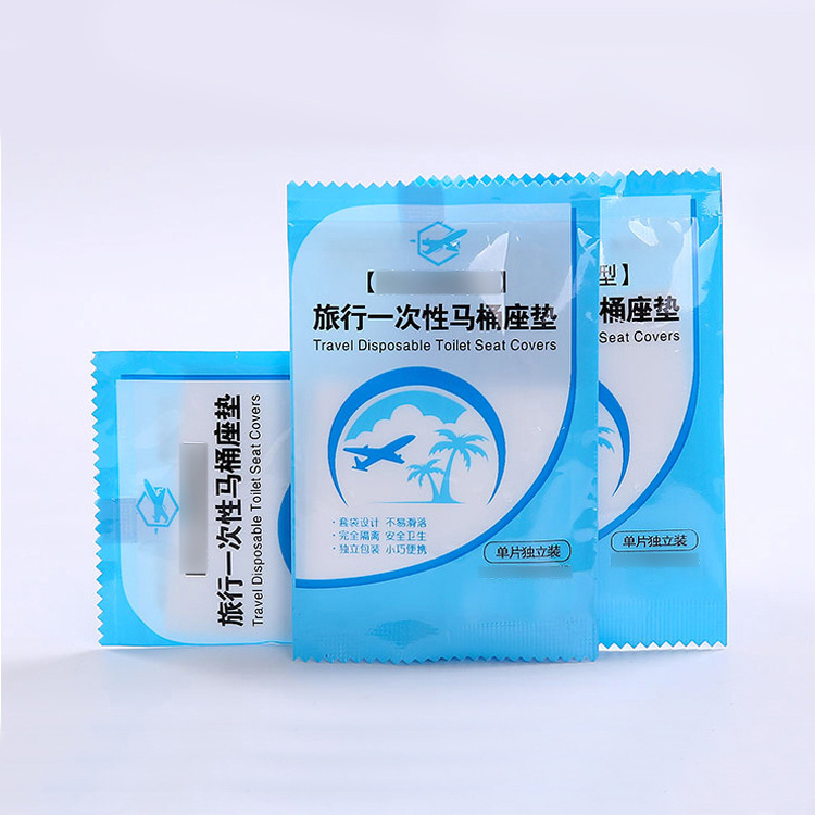Disposable Toilet Mat Travel Toilet Seat Cover Business Trip Hotel Travel Cushion Paper Toilet Toilet Seat Cover Mono-Sheet Tape