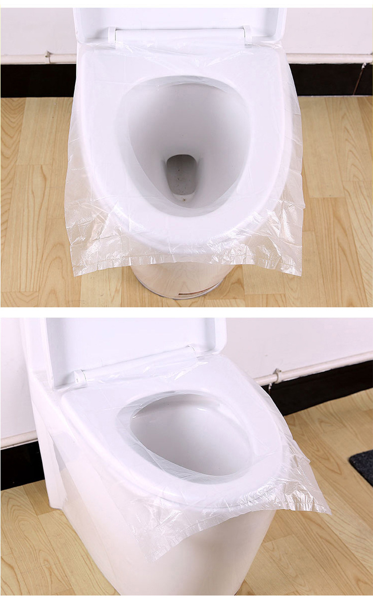 Disposable Toilet Mat Travel Toilet Seat Cover Business Trip Hotel Travel Cushion Paper Toilet Toilet Seat Cover Mono-Sheet Tape