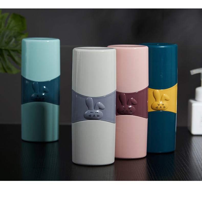 0450 Simple Travel Washing Cup Portable Toothbrush Storage Box Teeth Brushing Cup Tooth Set Box Tooth Glass Suit 0450 Simple Travel Washing Cup Portable Toothbrush Storage Box Teeth Brushing Cup Tooth Set Box Tooth Glass Suit