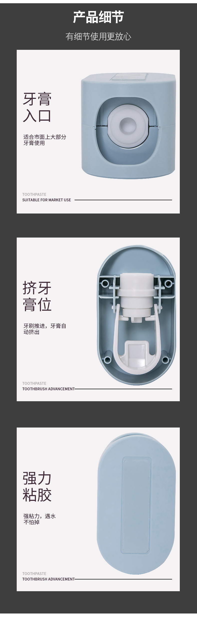 Automatic Toothpaste Squeeze Set Wall-Mounted Punch-Free Toothpaste Toothbrush Rack Toothpaste Tooth Glass