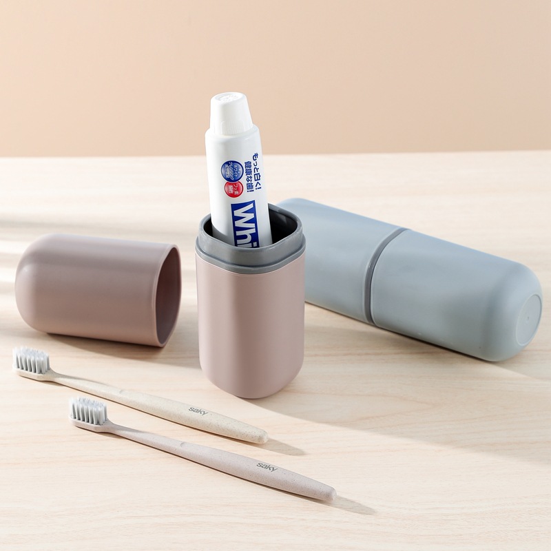 Tooth Glass Travel Toothbrush Box Toothbrush Case Portable Suit Toothbrush Toothpaste Storage Box Factory Supply