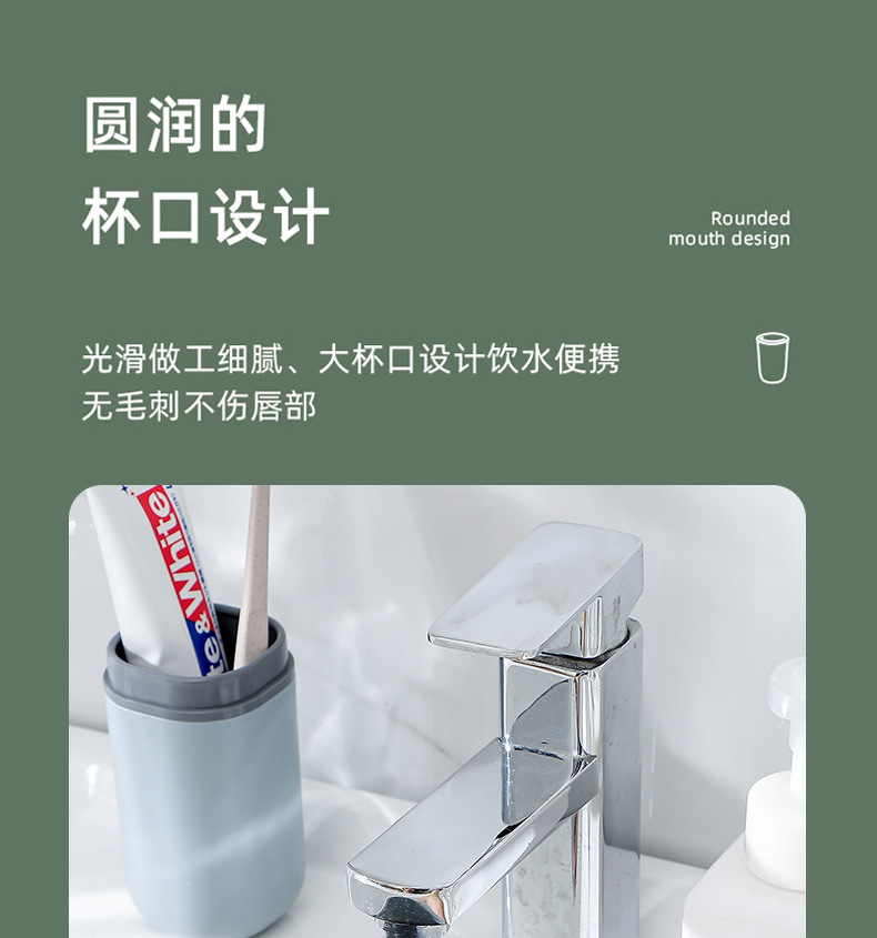 Tooth Glass Travel Toothbrush Box Toothbrush Case Portable Suit Toothbrush Toothpaste Storage Box Factory Supply