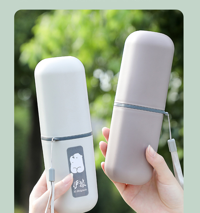 Tooth Glass Travel Toothbrush Box Toothbrush Case Portable Suit Toothbrush Toothpaste Storage Box Factory Supply