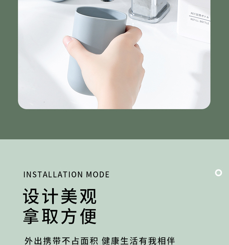 Tooth Glass Travel Toothbrush Box Toothbrush Case Portable Suit Toothbrush Toothpaste Storage Box Factory Supply
