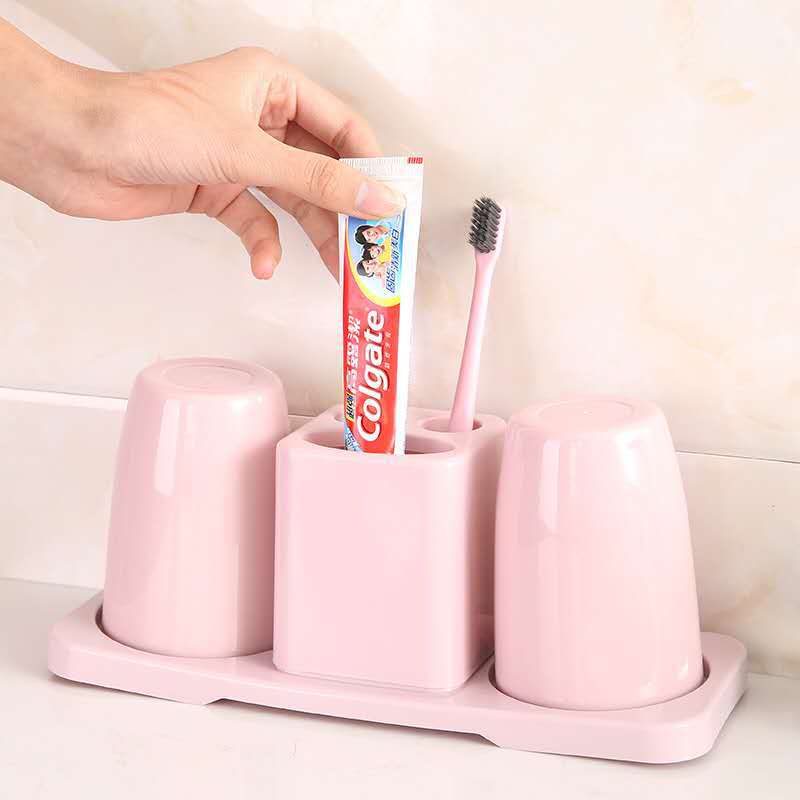 Creative Toothbrush Holder Washing Set Double Gargle Cup Toothbrush Stand Couple Tooth Glass