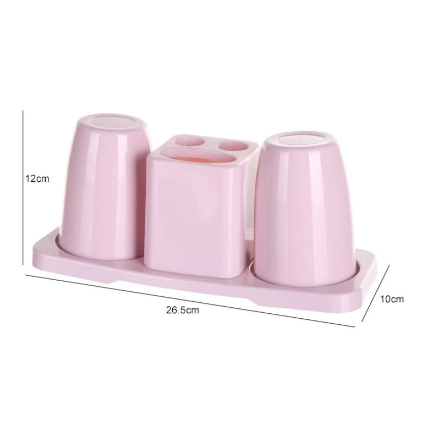 Creative Toothbrush Holder Washing Set Double Gargle Cup Toothbrush Stand Couple Tooth Glass
