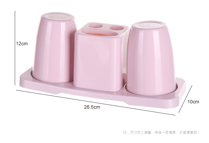 Creative Toothbrush Holder Washing Set Double Gargle Cup Toothbrush Stand Couple Tooth Glass