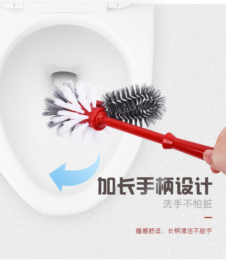 Toilet Brush with Base Toilet Brush Set Plastic Long Handle Double-Sided Hard Brush Head Toilet Cleaning Brush without Dead End Toilet Brush with Base Toilet Brush Set Plastic Long Handle Double-Sided Hard Brush Head Toilet Cleaning Brush without Dead End
