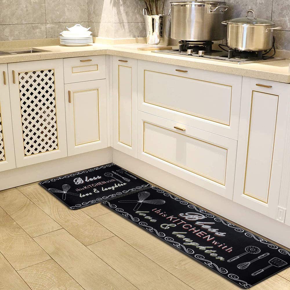 Cross-Border Kitchen Floor Mat Thickened PVC Leather Carpet Non-Slip Mat Scratch-Resistant Scrub-Resistant Thickened Anti-Fatigue Foot Mat