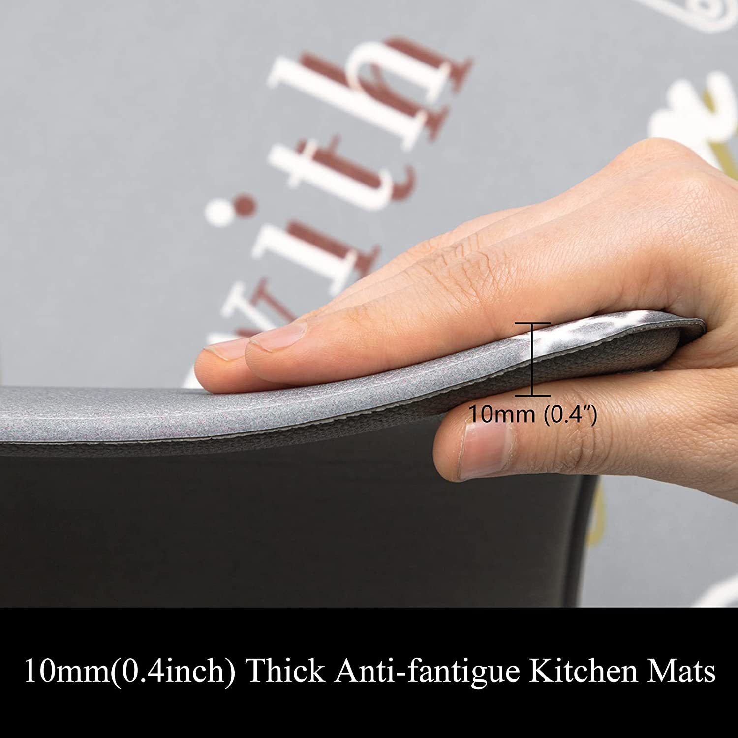 Cross-Border Kitchen Floor Mat Thickened PVC Leather Carpet Non-Slip Mat Scratch-Resistant Scrub-Resistant Thickened Anti-Fatigue Foot Mat