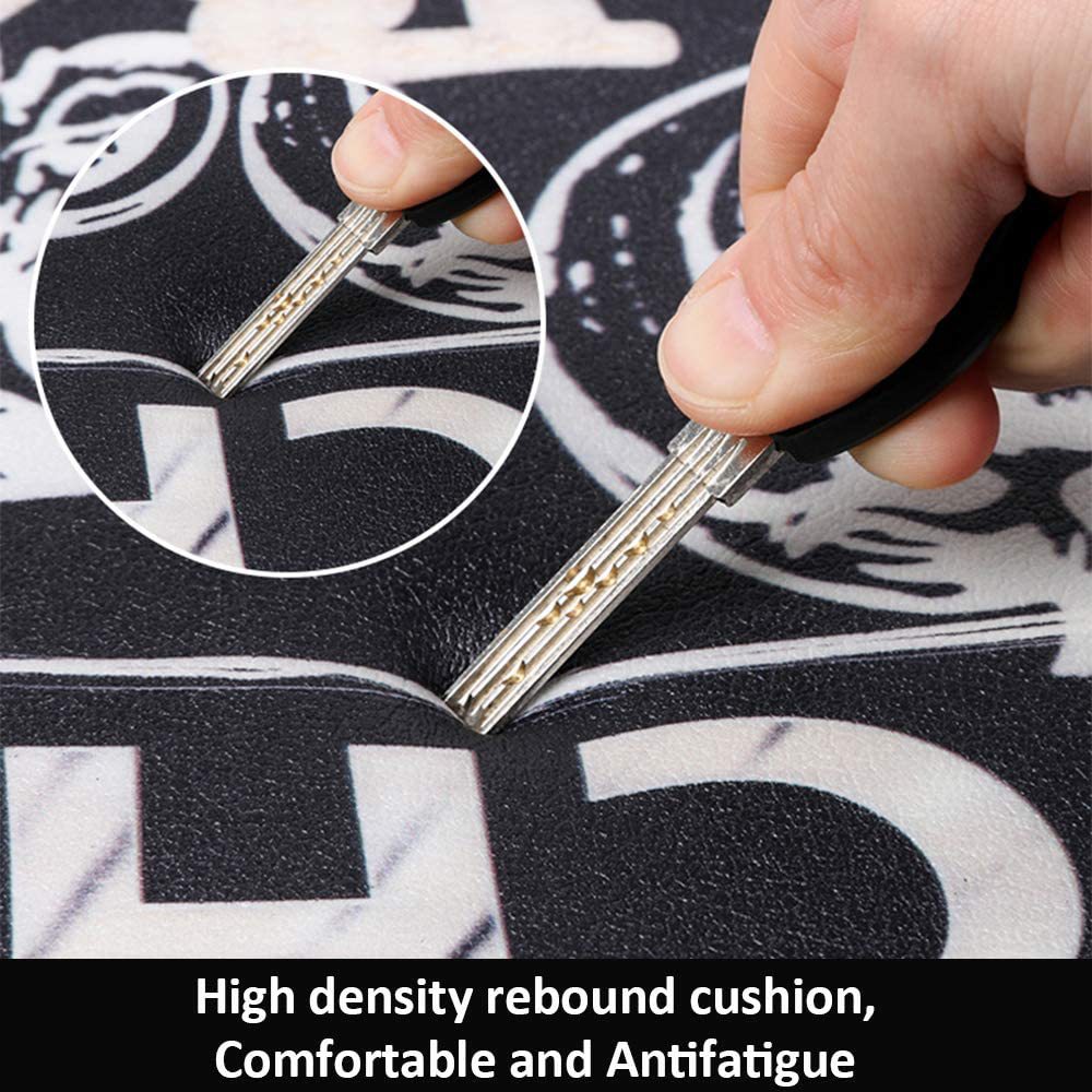 Cross-Border Kitchen Floor Mat Thickened PVC Leather Carpet Non-Slip Mat Scratch-Resistant Scrub-Resistant Thickened Anti-Fatigue Foot Mat