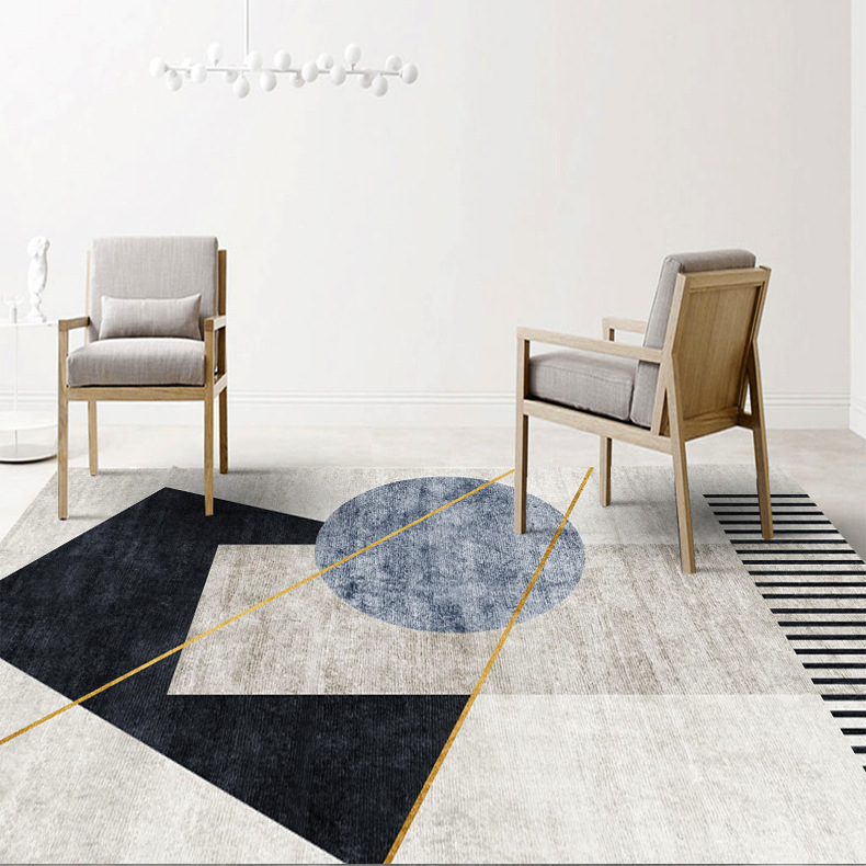 Cross-Border Hot Selling Nordic Style Floor Mat Living Room Coffee Table Sofa Home Soft Decoration Floor Mat Bedroom Entrance Non-Slip Mat