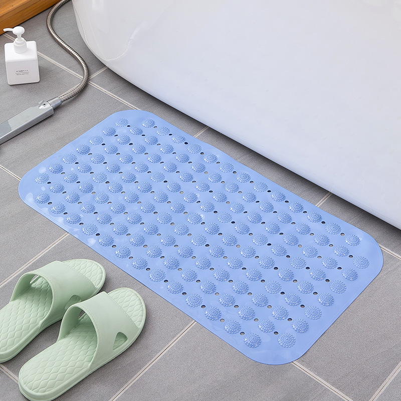 Square Bathroom Mat Non-Slip Mat Environmentally Friendly Home Shower Room Bath Drop Proof Suction Cup Floor Mat Bathroom Massage Foot Mat