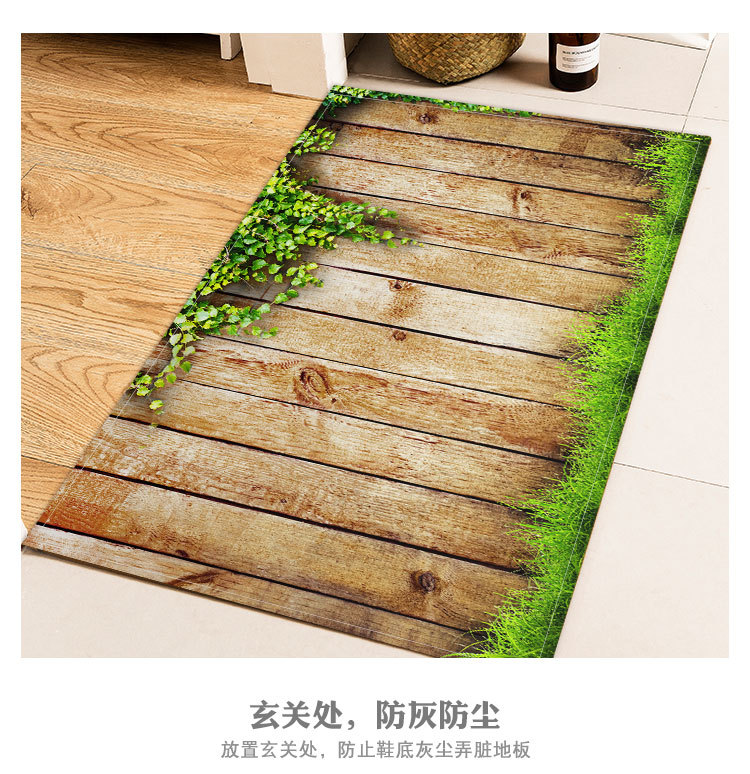 European and American Wood Printed Long Floor Mat Bathroom Kitchen Carpet Hallway Water Absorption Non-Slip Mat Cross-Border AliExpress Hot Sale European and American Wood Printed Long Floor Mat Bathroom Kitchen Carpet Hallway Water Absorption Non-Slip Mat Cross-Border AliExpress Hot Sale