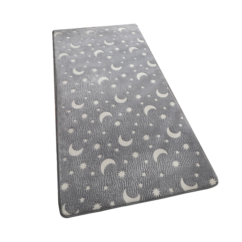 Flannel Luminous Thickening Carpet Bedroom Living Room Non-Slip Mat Full Floor Mat Bedside Fluorescent Floor Mat Luminous Mat