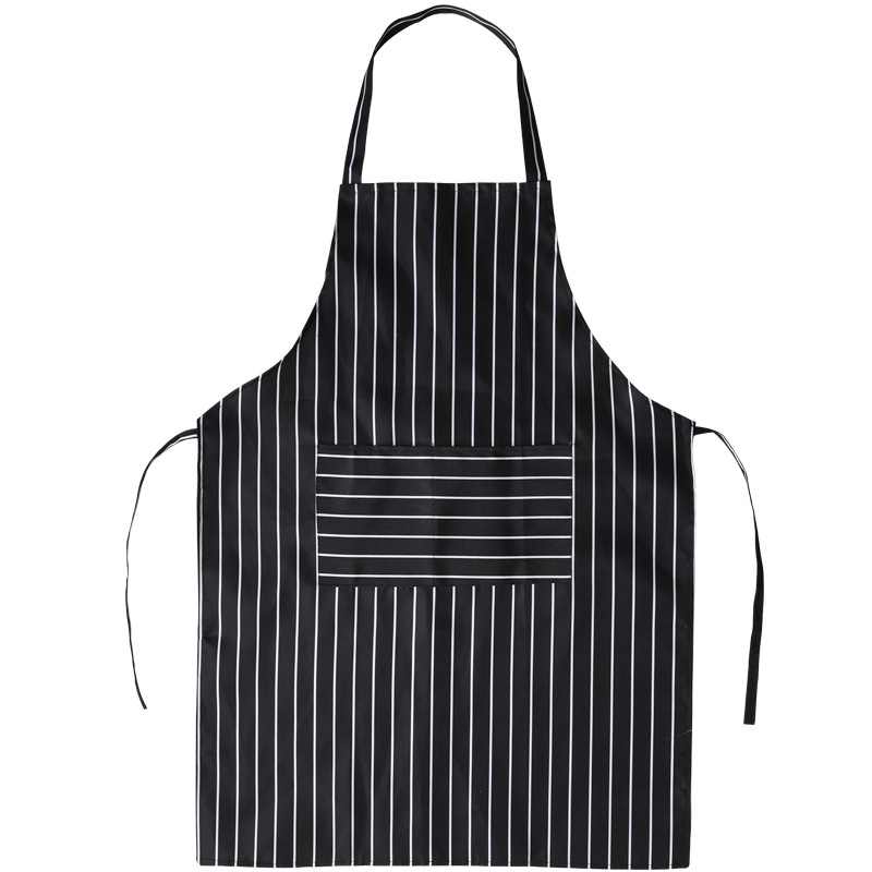 Kitchen Apron Korean version of Cooking Fashion oil-proof stripe tank top for Adult work Overalls