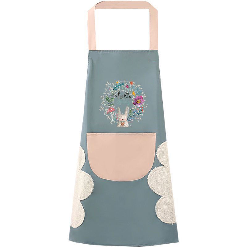 Household Apron Waterproof and Oil-Proof Fashion Women&#039;s Kitchen Internet Celebrity Work Korean Style Cute Cooking Adult Customization