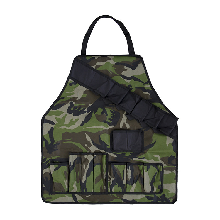 One Product Dropshipping Foreign Trade  Camouflage Tool Apron Barbecue Apron Picnic Apron BBQ
