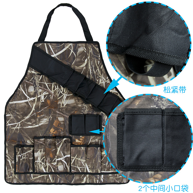 One Product Dropshipping Foreign Trade  Camouflage Tool Apron Barbecue Apron Picnic Apron BBQ