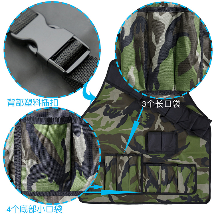One Product Dropshipping Foreign Trade  Camouflage Tool Apron Barbecue Apron Picnic Apron BBQ