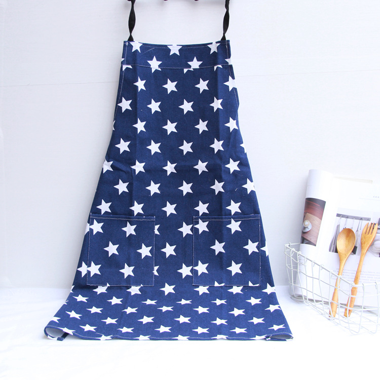 Apron Canvas Painting Clothes Kitchen Overalls Shop Cloth Bakery Baking Thickened Polyester Fabric Apron Manufacturer