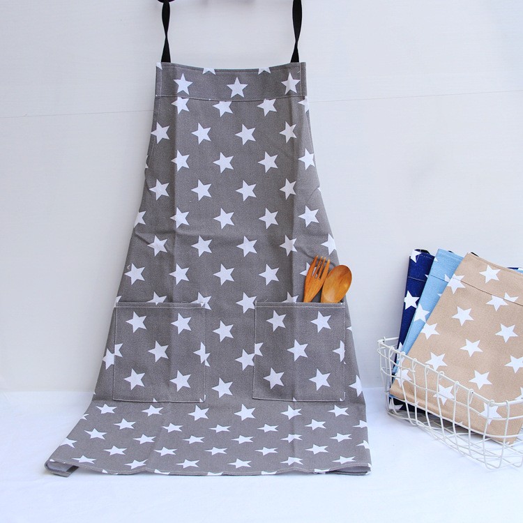 Apron Canvas Painting Clothes Kitchen Overalls Shop Cloth Bakery Baking Thickened Polyester Fabric Apron Manufacturer