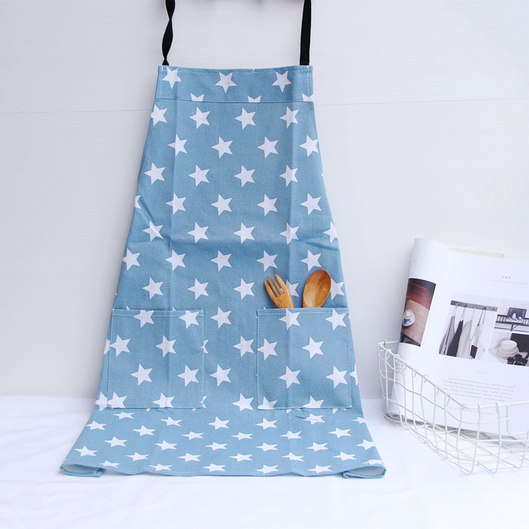Apron Canvas Painting Clothes Kitchen Overalls Shop Cloth Bakery Baking Thickened Polyester Fabric Apron Manufacturer