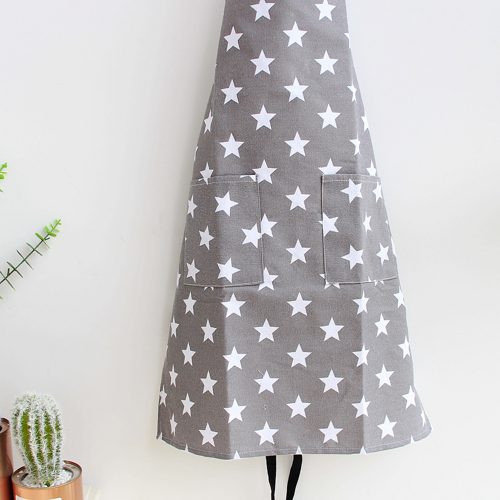 Apron Canvas Painting Clothes Kitchen Overalls Shop Cloth Bakery Baking Thickened Polyester Fabric Apron Manufacturer