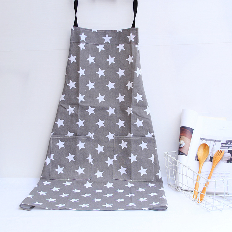 Apron Canvas Painting Clothes Kitchen Overalls Shop Cloth Bakery Baking Thickened Polyester Fabric Apron Manufacturer
