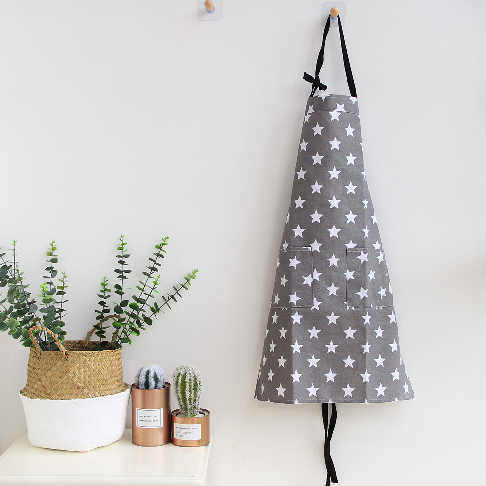 Apron Canvas Painting Clothes Kitchen Overalls Shop Cloth Bakery Baking Thickened Polyester Fabric Apron Manufacturer