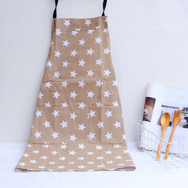 Apron Canvas Painting Clothes Kitchen Overalls Shop Cloth Bakery Baking Thickened Polyester Fabric Apron Manufacturer