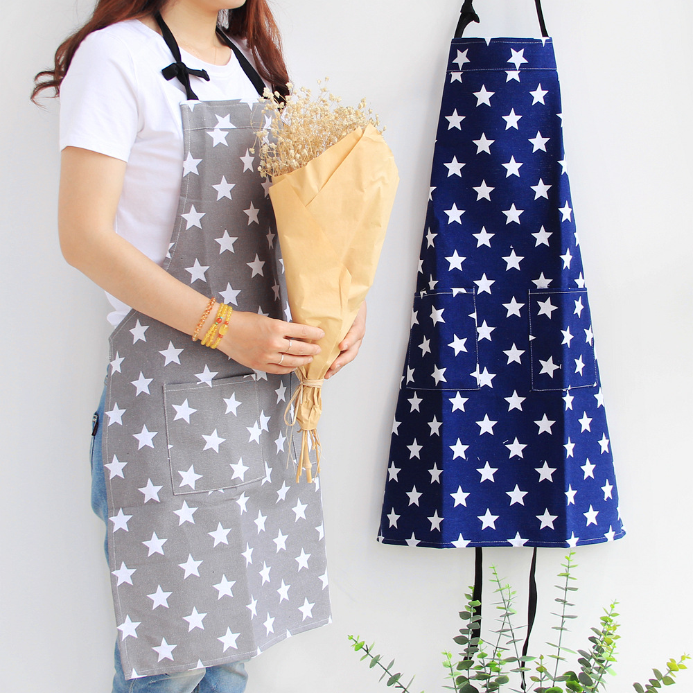 Apron Canvas Painting Clothes Kitchen Overalls Shop Cloth Bakery Baking Thickened Polyester Fabric Apron Manufacturer