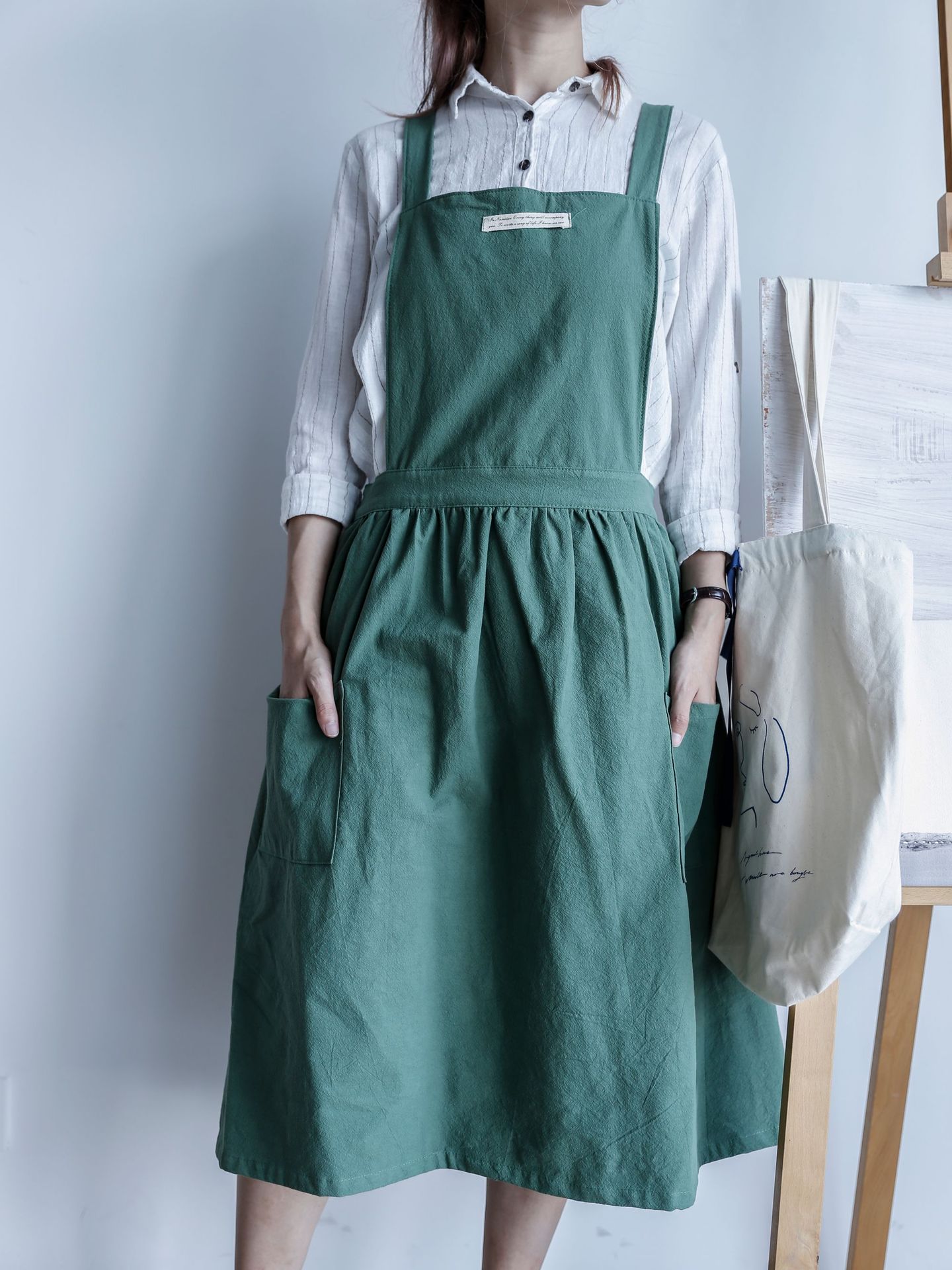 Nordic Quality Home Kitchen Cafe Waist Canvas Vest Apron Factory Custom Wholesale Nordic Quality Home Kitchen Cafe Waist Canvas Vest Apron Factory Custom Wholesale