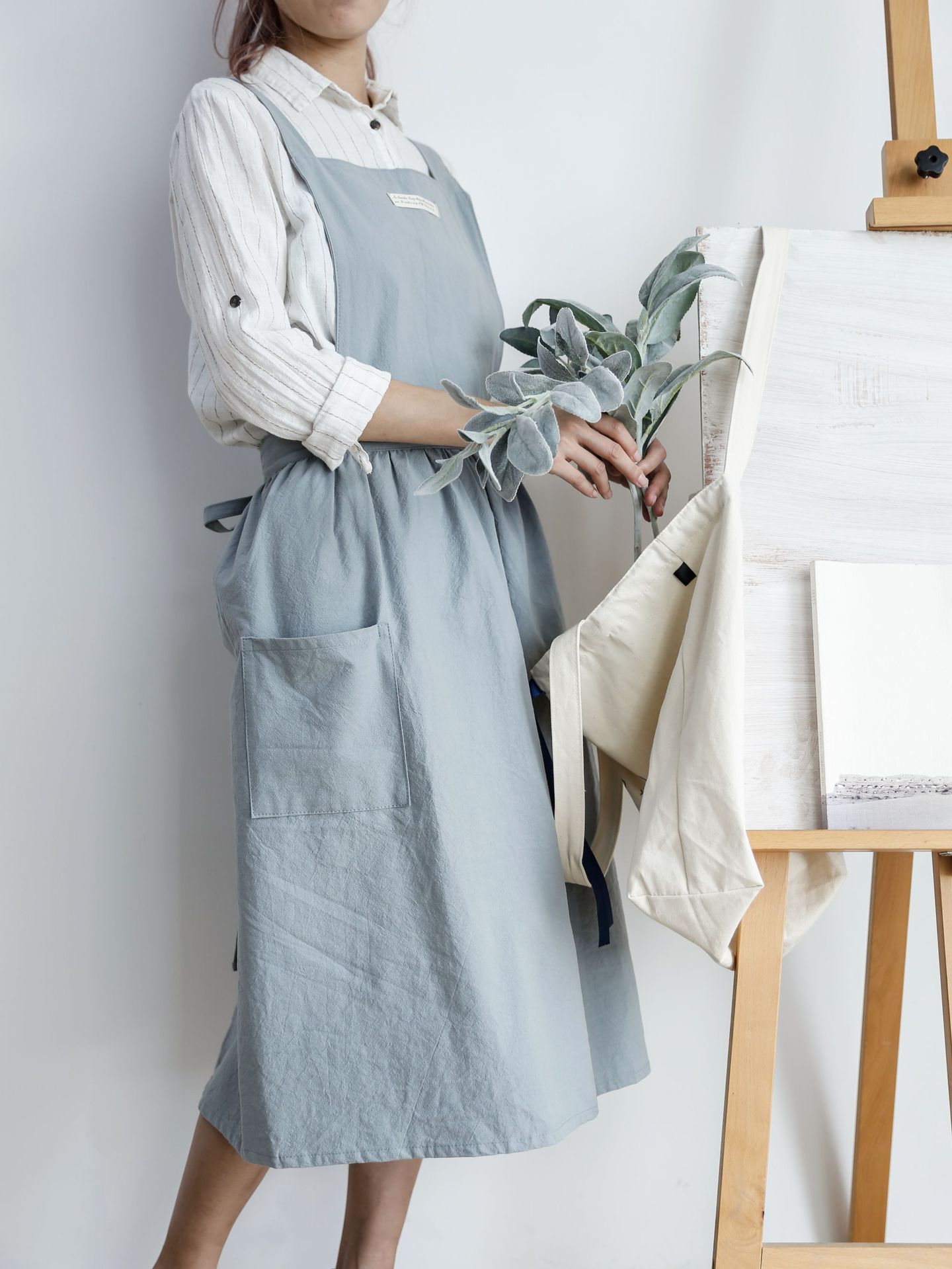 Nordic Quality Home Kitchen Cafe Waist Canvas Vest Apron Factory Custom Wholesale Nordic Quality Home Kitchen Cafe Waist Canvas Vest Apron Factory Custom Wholesale
