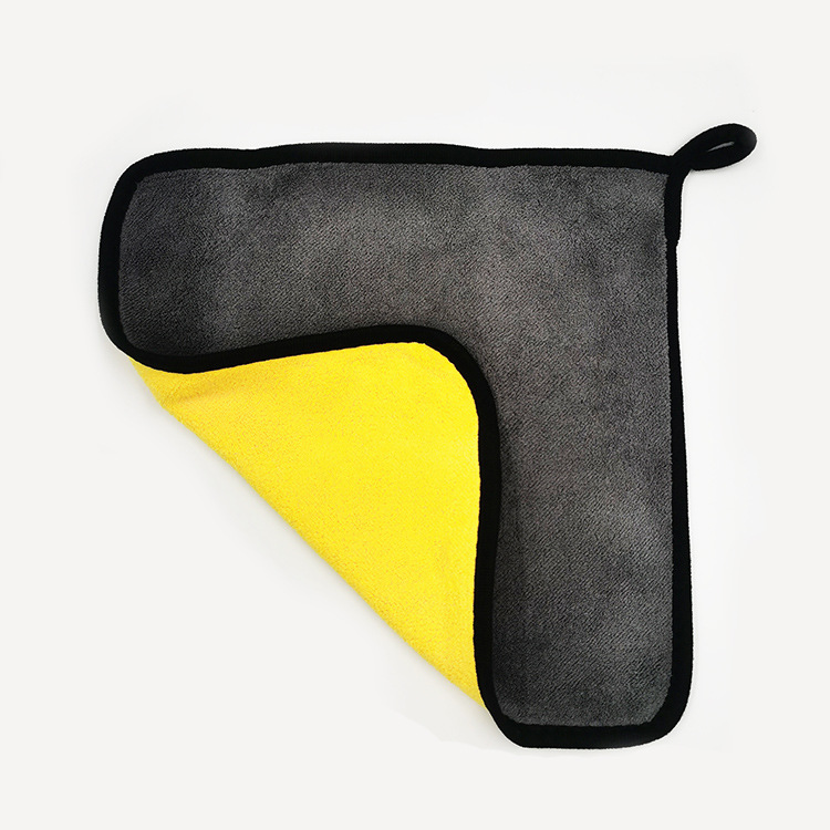 Car Wash Towel Coral Fleece Double-Sided Two-Color Car Cleaning Cloth Thick Absorbent Towel Automobile Cleaning Cloth Vehicle-Washing Duster Cloth