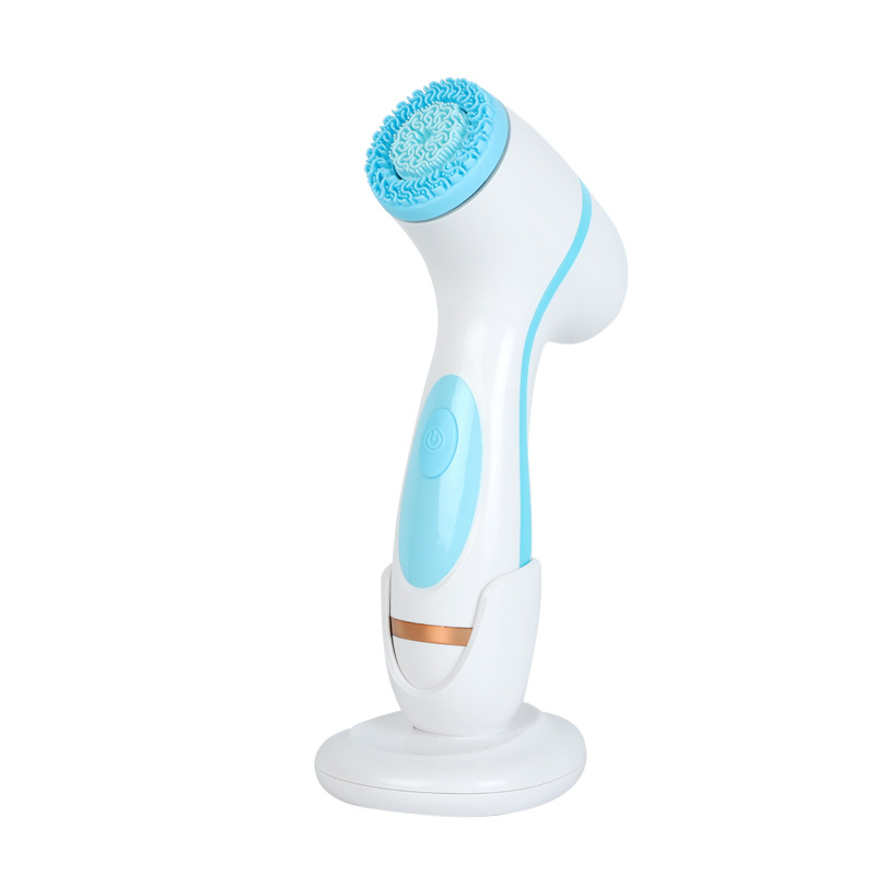 FS-Lycra Facial Cleansing Instrument Facial Cleaner Pore Cleaner Electric Clean Brush Blackhead USB Rechargeable Silicone