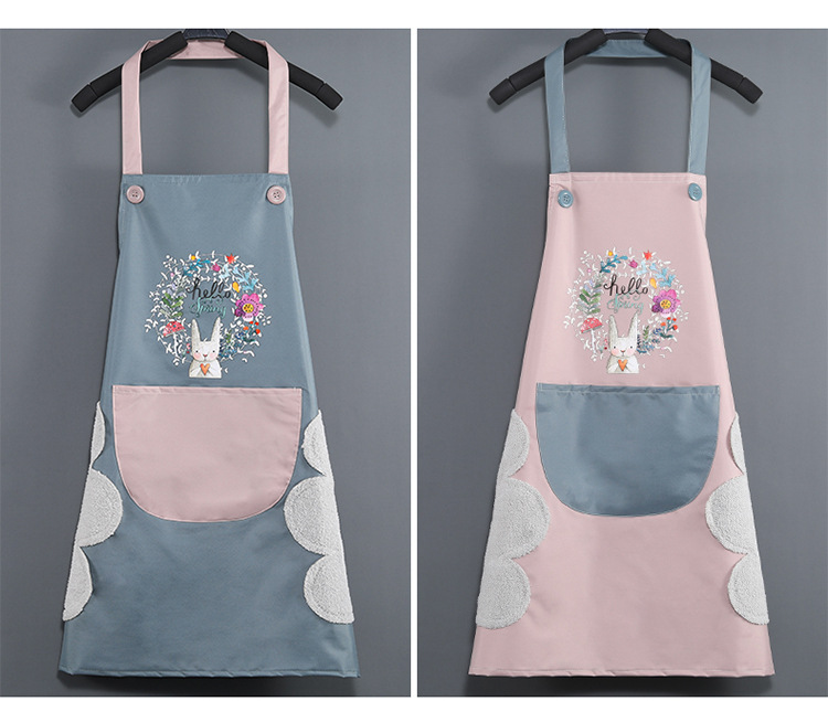 Waterproof OilProof Men's and Women's Kitchen Work PVC Hand Towel Internet Celebrity Printing Advertising Gift Cartoon