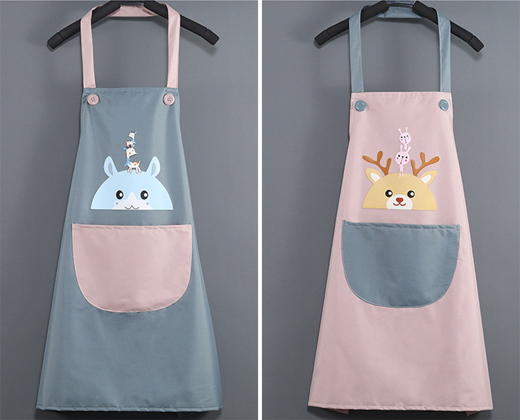 Waterproof OilProof Men's and Women's Kitchen Work PVC Hand Towel Internet Celebrity Printing Advertising Gift Cartoon