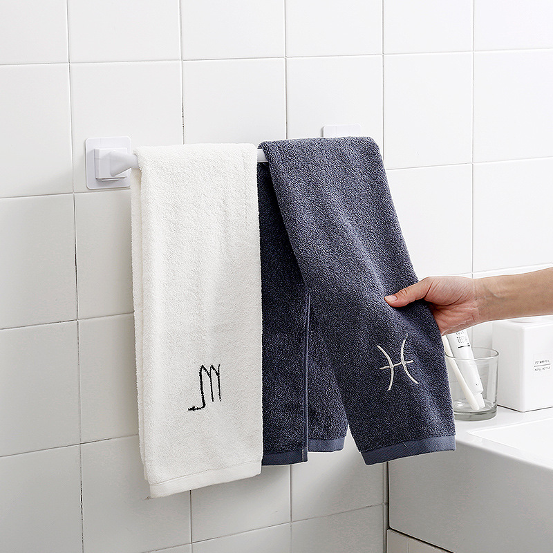Non-punch towel rack toilet rack bathroom toilet rack towel rod sucker hook kitchen cloth rack