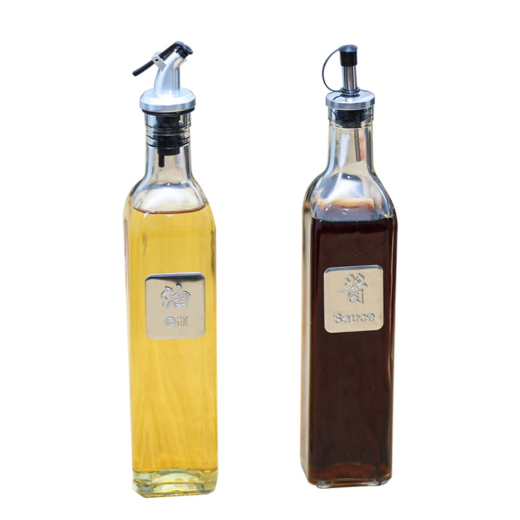Kitchen supplies glass oil bottle small oil bottle household leak-proof soy sauce bottle vinegar bottle seasoning can creative seasoning bottle wholesale