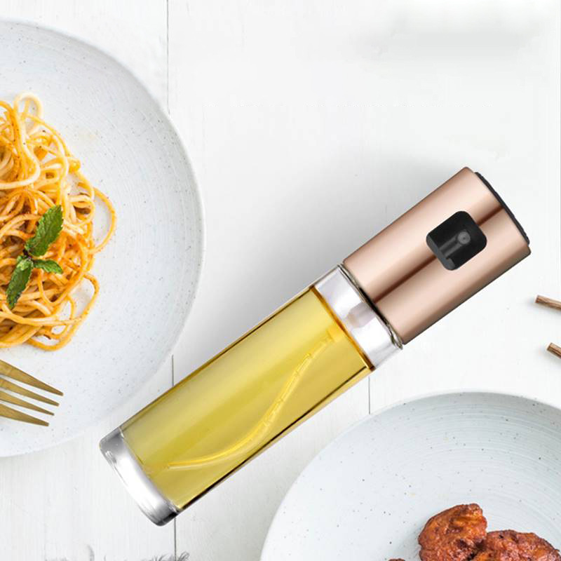 glass spray oil can barbecue oil spray can health kitchen oil tank leakproof liquid seasoning bottle oil control bottle