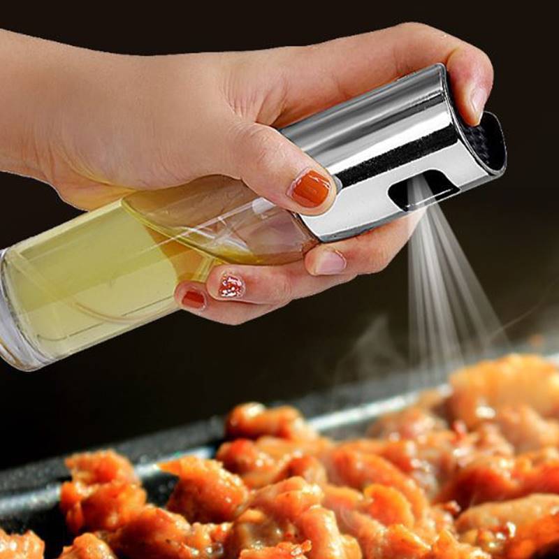glass spray oil can barbecue oil spray can health kitchen oil tank leakproof liquid seasoning bottle oil control bottle
