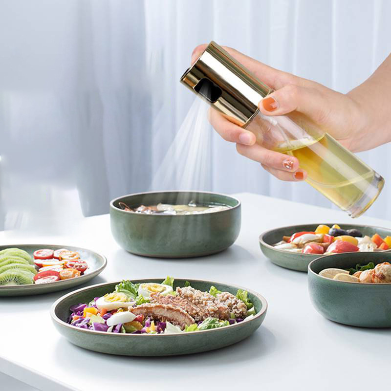 glass spray oil can barbecue oil spray can health kitchen oil tank leakproof liquid seasoning bottle oil control bottle