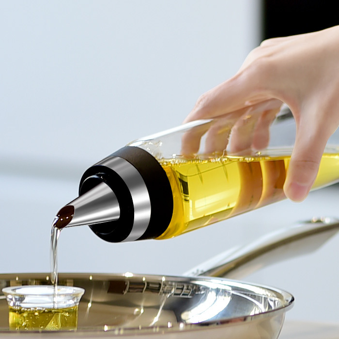 glass oil bottle large vinegar bottle kitchen leakproof seasoning bottle vinegar seasoning bottle oil bottle