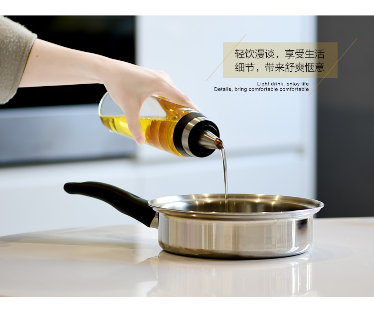 glass oil bottle large vinegar bottle kitchen leakproof seasoning bottle vinegar seasoning bottle oil bottle