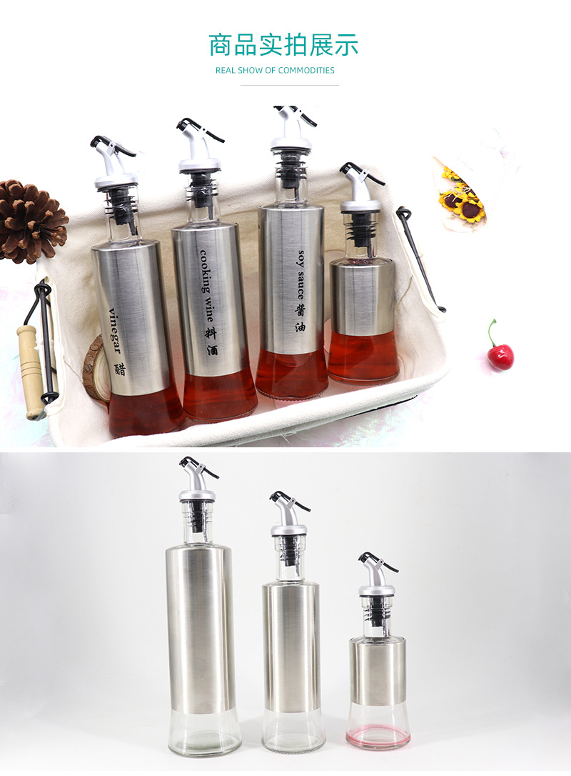 304 stainless steel oil pot seasoning bottle leakproof vinegar pot soy sauce pot seasoning pot oil pot 304 stainless steel oil pot seasoning bottle leakproof vinegar pot soy sauce pot seasoning pot oil pot