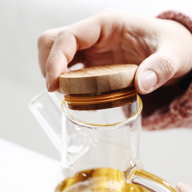 Borosilicate Heat-Resistant Glass Oiler Kitchen Supplies Seasoning Bottle Bottles for Soy Sauce and Vinegar Oil Bottle Oversized Leak-Proof Oil Bottle